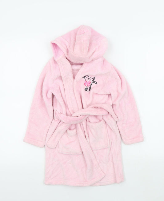 YD Girls Orange Colourblock  Top Robe Size 5-6 Years