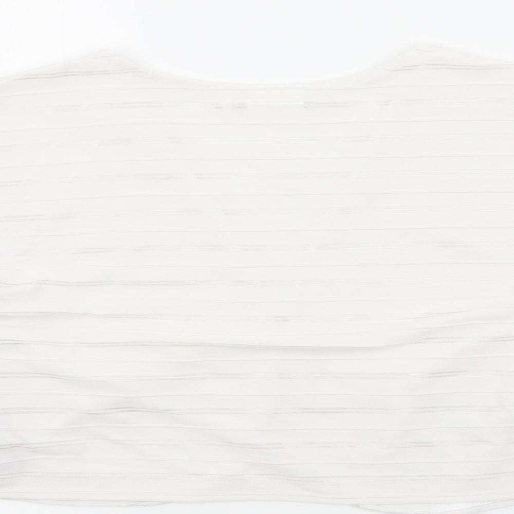 Bodyfit Womens White   Cardigan Jumper Size L