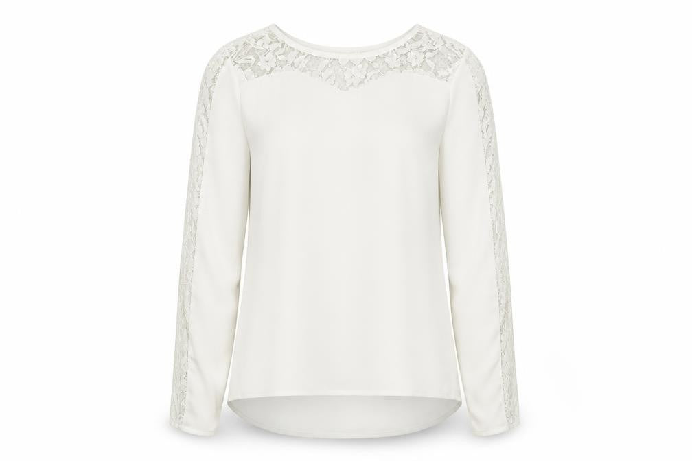 Preworn Womens White   Basic Blouse Size 10