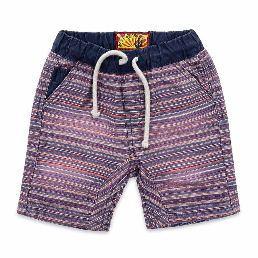 Next Baby Multicoloured Striped  Cropped Trousers Size 12-18 Months