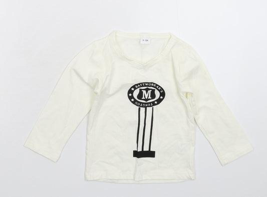Nanyang Baby White   Basic T-Shirt Size 9-12 Months