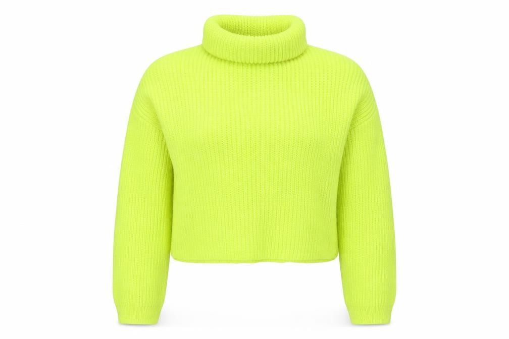 New Look Womens Yellow  Knit Pullover Jumper Size S