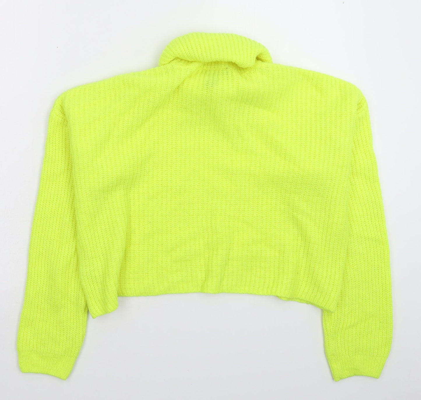 New Look Womens Yellow  Knit Pullover Jumper Size S