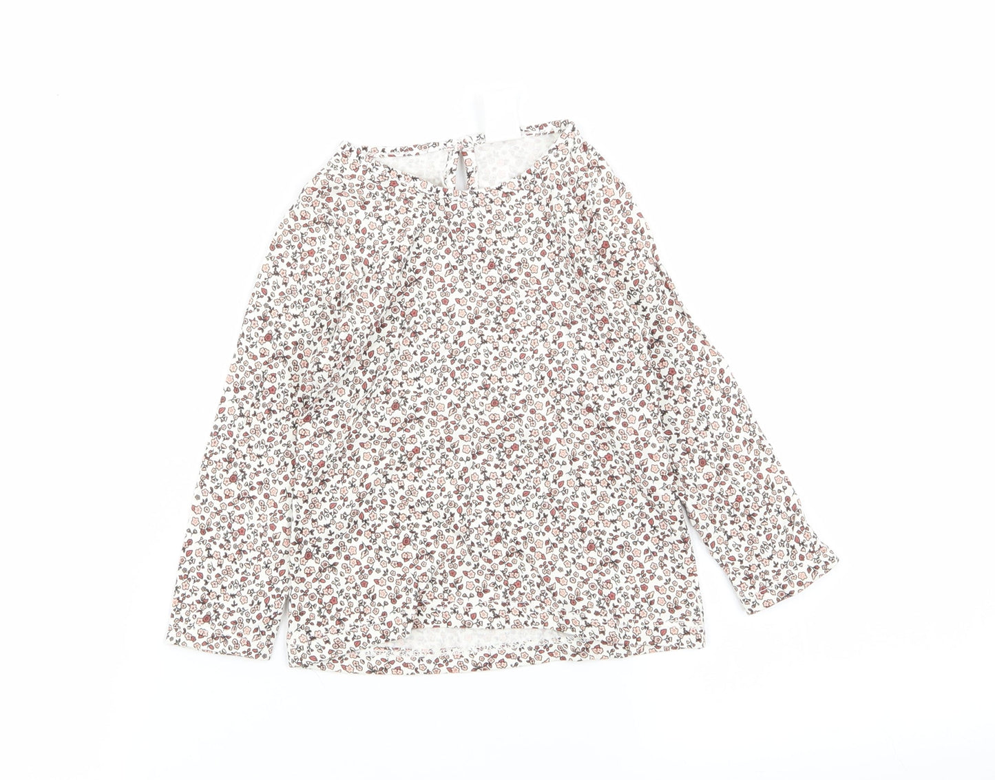 H&M Girls Multicoloured Floral  Basic T-Shirt Size 12 Months