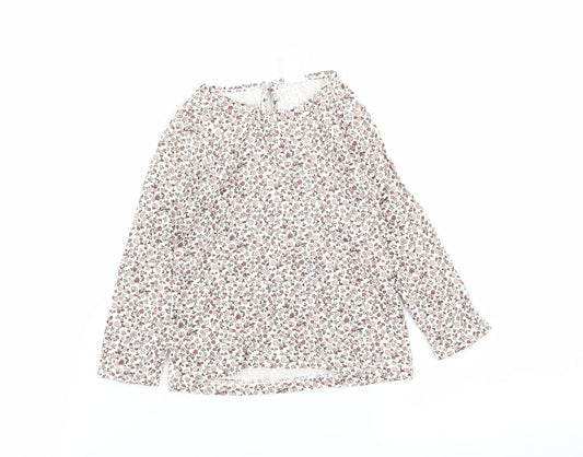 H&M Girls Multicoloured Floral  Basic T-Shirt Size 12 Months