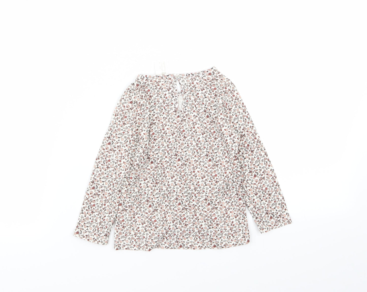 H&M Girls Multicoloured Floral  Basic T-Shirt Size 12 Months