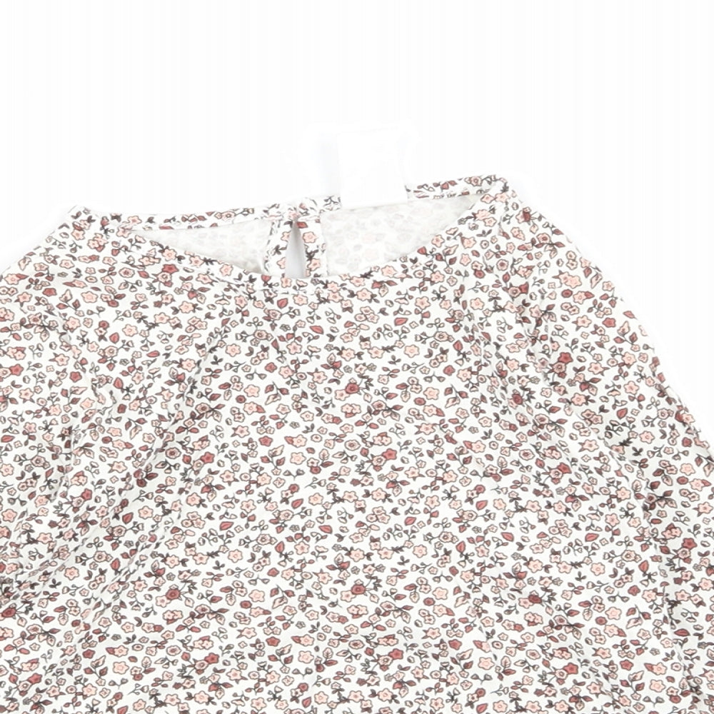H&M Girls Multicoloured Floral  Basic T-Shirt Size 12 Months