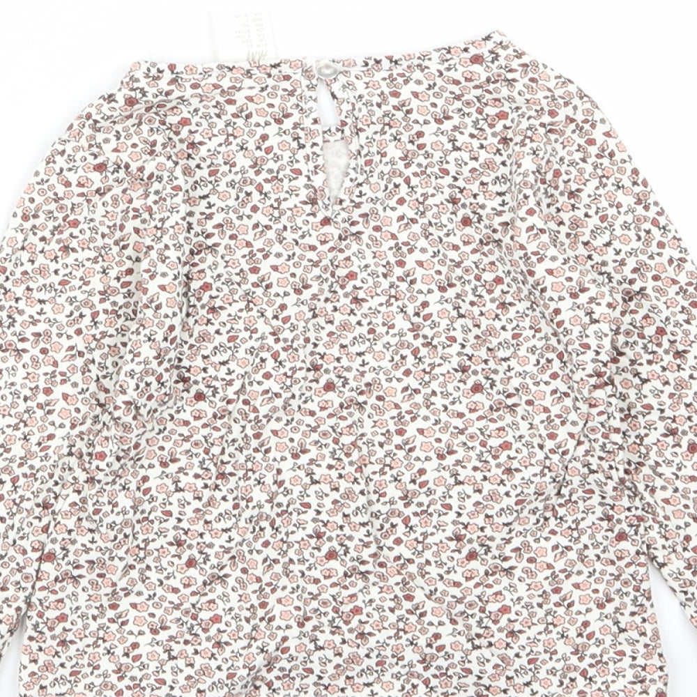 H&M Girls Multicoloured Floral  Basic T-Shirt Size 12 Months