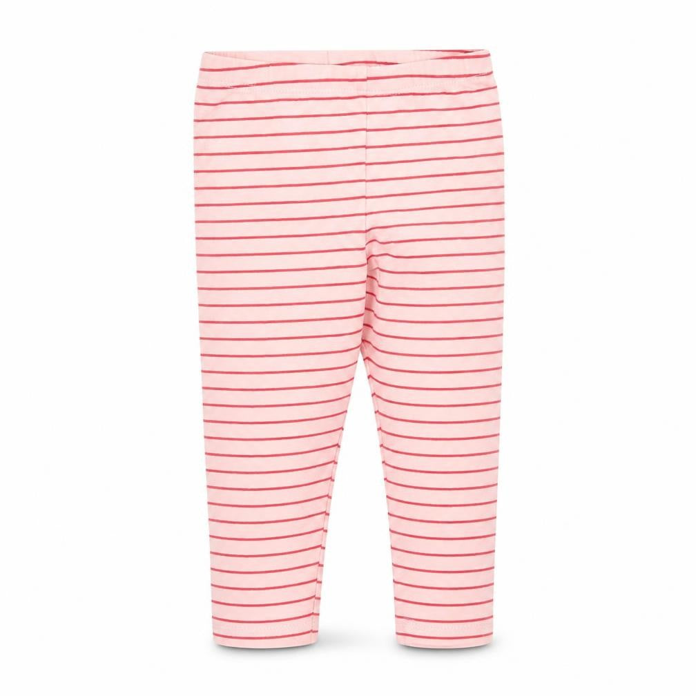 fred and flo Girls Pink Striped  Jogger Trousers Size 9 Months  - leggings