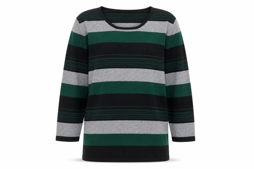 chianti Mens Multicoloured Striped  Pullover Jumper Size L