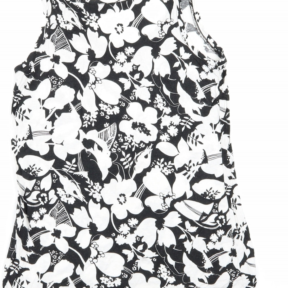 Asda George Womens Multicoloured Floral  Basic Tank Size 8