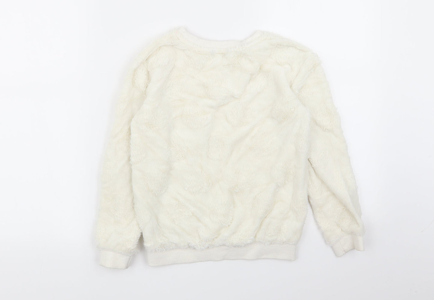 Asda George Girls White Solid  Top Pyjama Top Size 8-9 Years