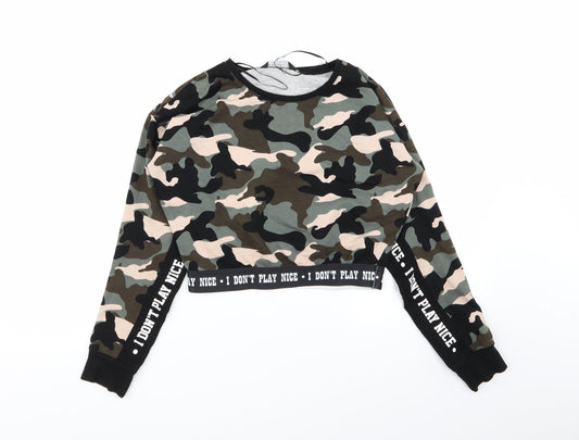 Select Womens Multicoloured Camouflage   Jumper Size 6