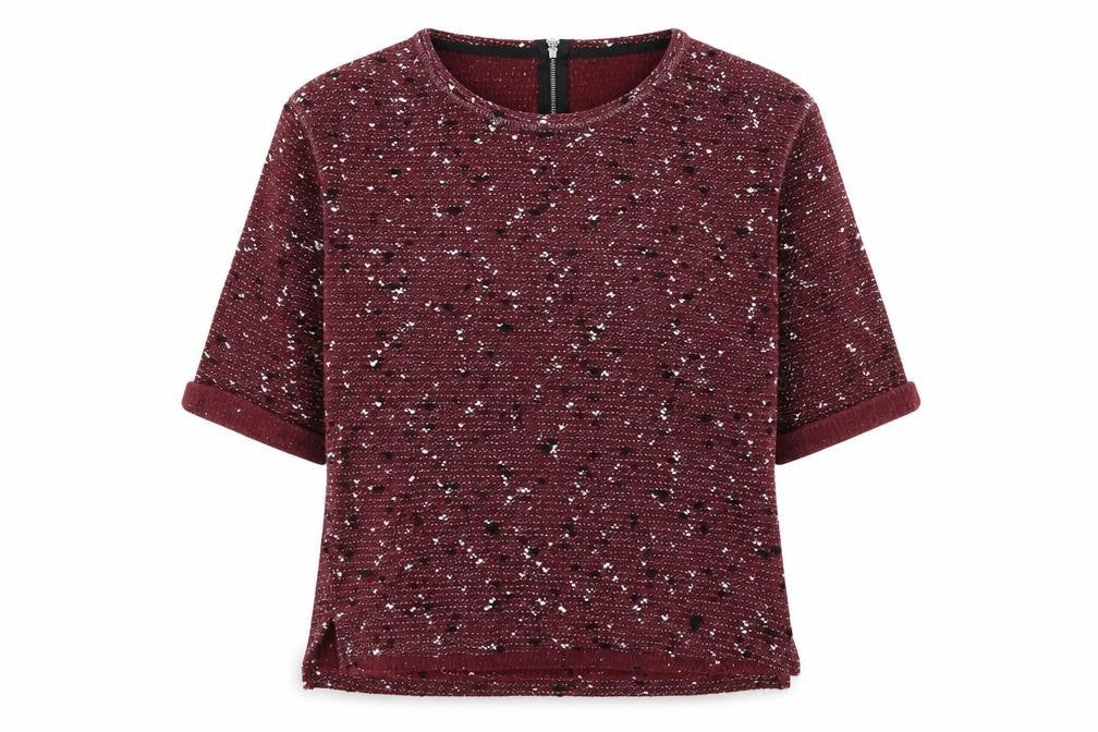 made for me Womens Purple Geometric  Pullover Jumper Size 16