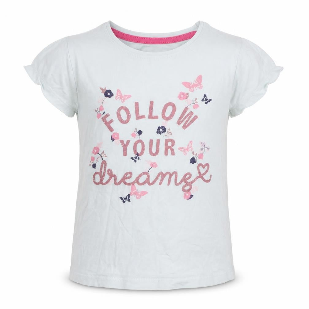 Primark Girls Blue   Basic T-Shirt Size 4-5 Years
