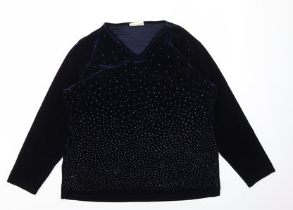 YOUR SENSE Womens Blue   Pullover Jumper Size L