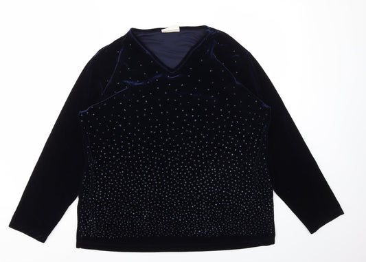 YOUR SENSE Womens Blue   Pullover Jumper Size L