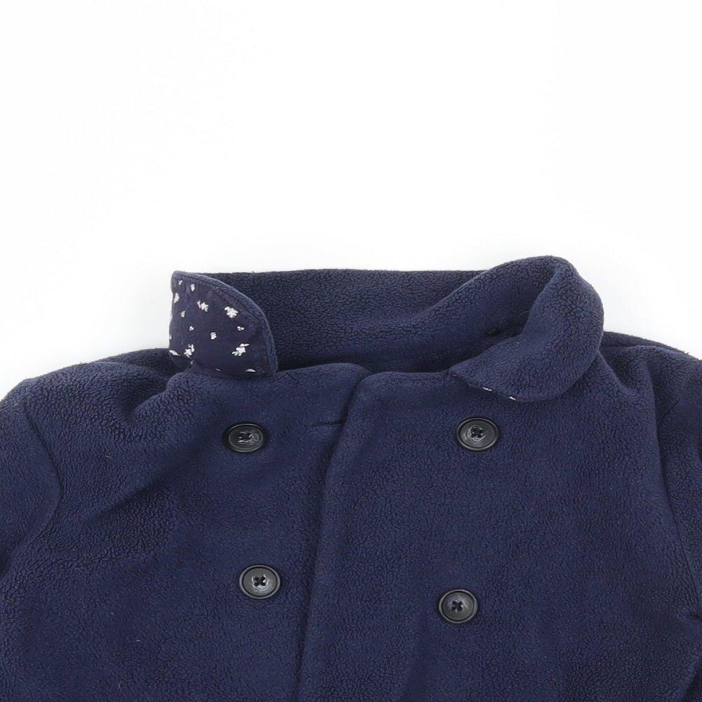 NEXT Girls Blue   Basic Coat Coat Size 3-4 Years