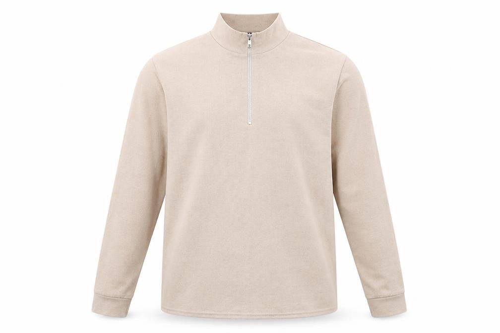 boohooMAN Mens Beige Pullover Sweatshirt Size M