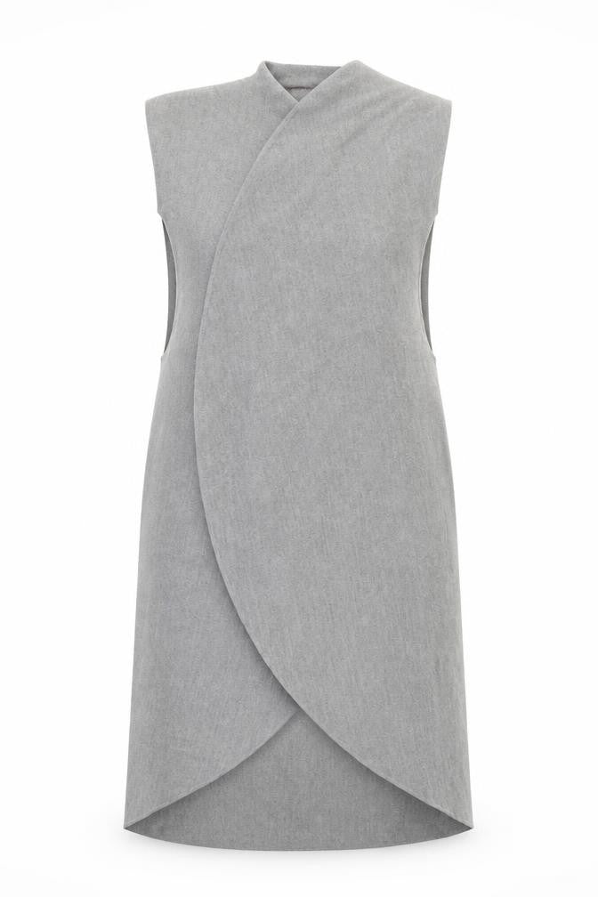 New Look Womens Grey   Overcoat Jacket Size M