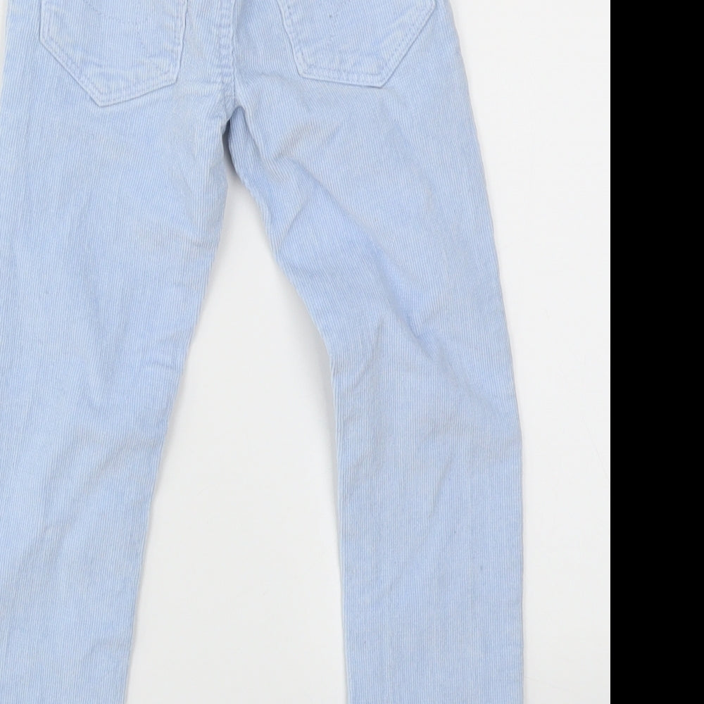 Brand and care label for DENIM&CO girls’ black skinny jeans, size 5-6, years