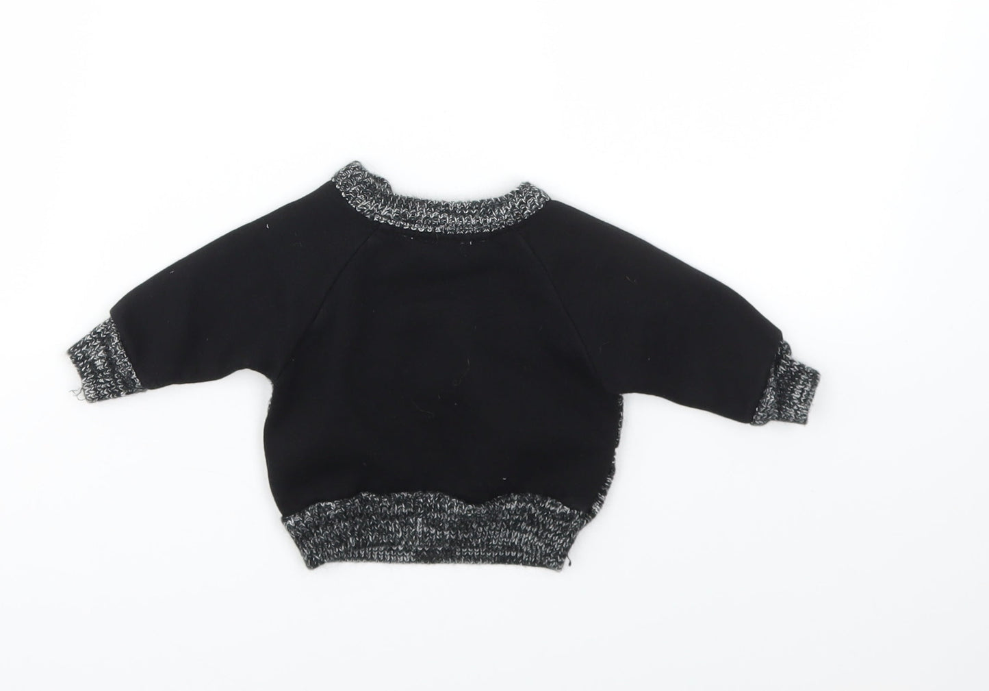 Primark Boys Black   Pullover Jumper Size 0-3 Months
