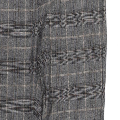 River Island Womens Grey Check  Carrot Trousers Size 34 L25.5 in