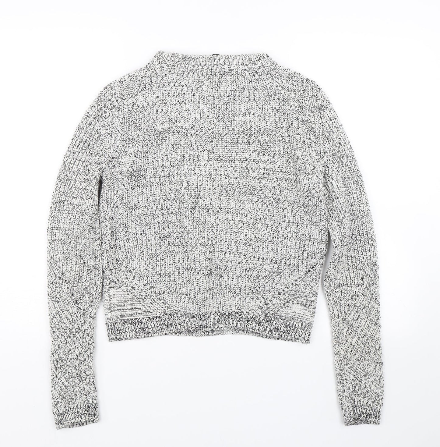 H&M Womens Grey  Knit Pullover Jumper Size M