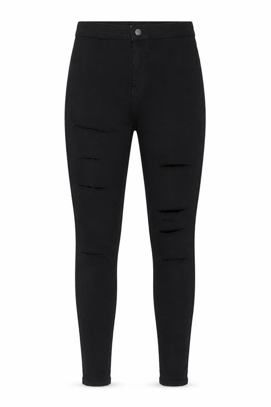 Topshop Womens Black  Denim Skinny Jeans Size 26 in L28 in