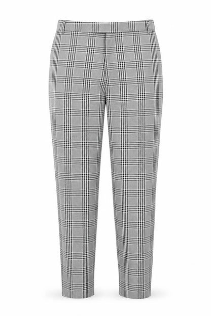 Preworn Womens Black Check  Trousers  Size 34 in L29 in