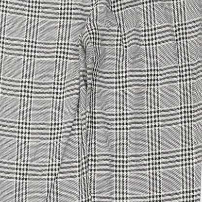 Preworn Womens Black Check  Trousers  Size 34 in L29 in