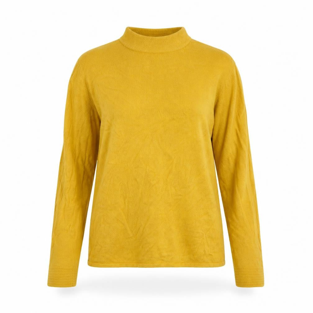 Bonmarché Womens Yellow Knit Pullover Jumper Size 12