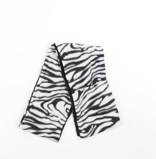 Preworn Womens Black Geometric   Scarf