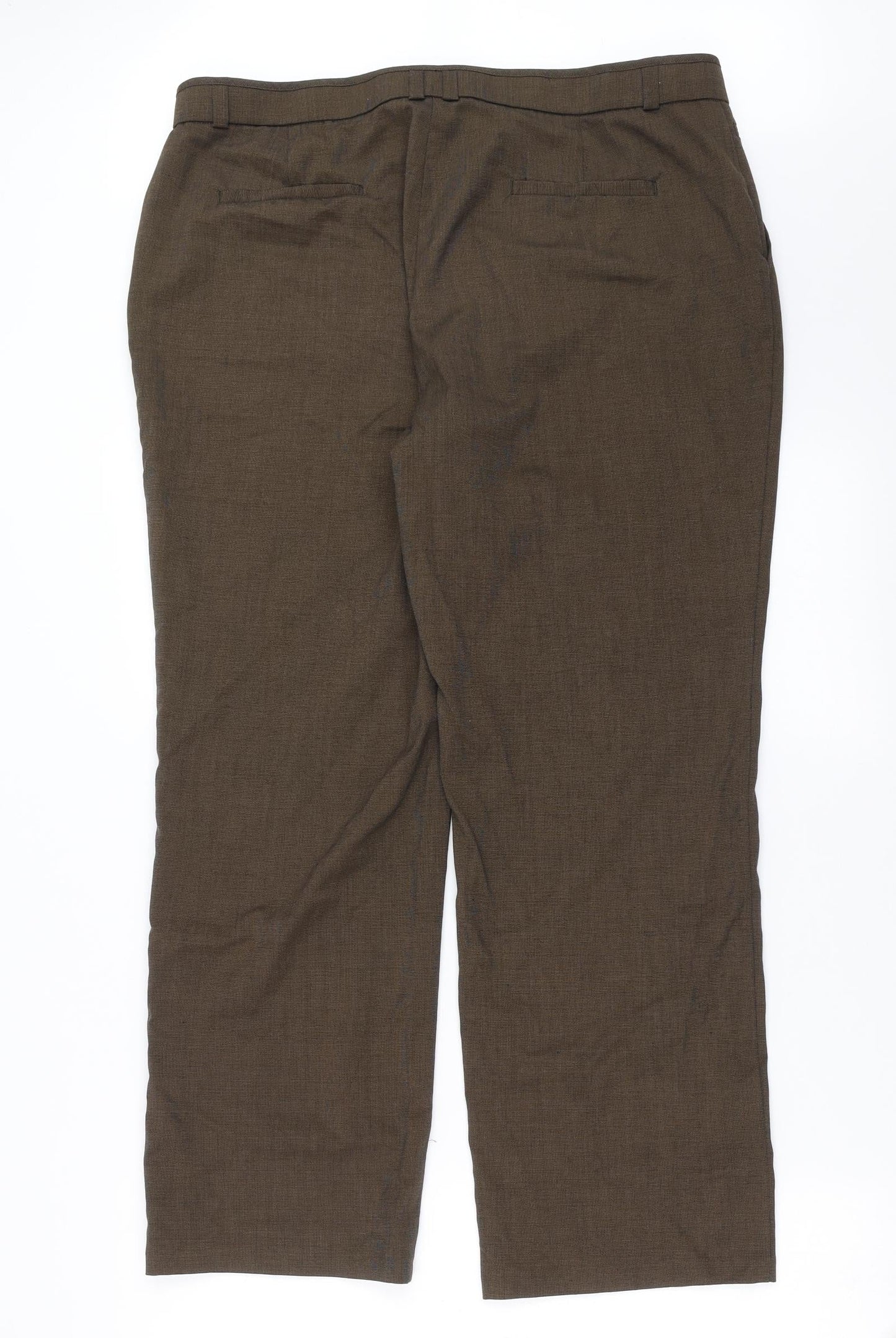 Marks and Spencer Womens Brown   Trousers  Size 18 L27 in