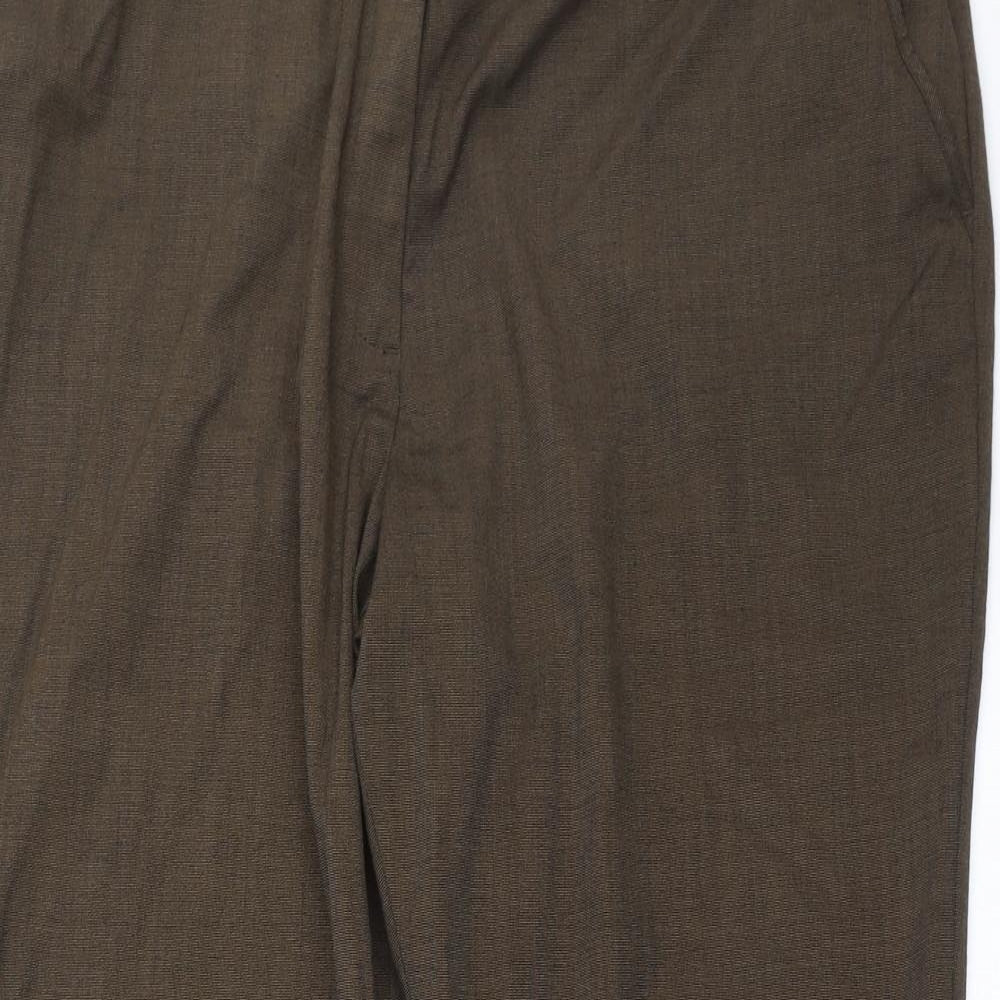 Marks and Spencer Womens Brown   Trousers  Size 18 L27 in