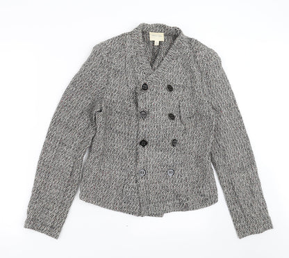 Additional front view of Silence + Noise women’s grey jacket, size S