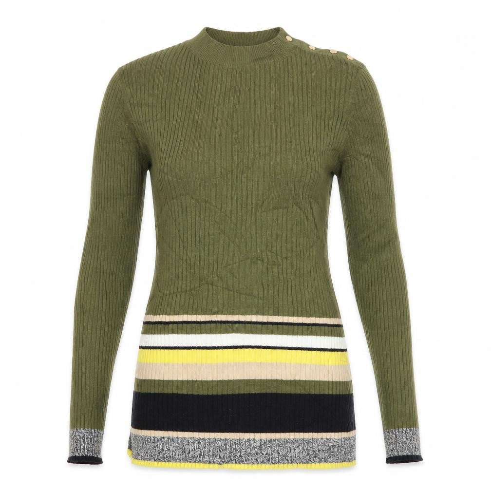 River Island Womens Green  Knit Pullover Jumper Size 8