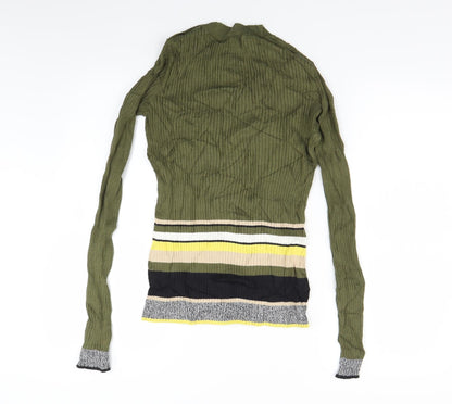 River Island Womens Green  Knit Pullover Jumper Size 8