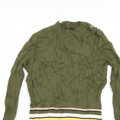 River Island Womens Green  Knit Pullover Jumper Size 8