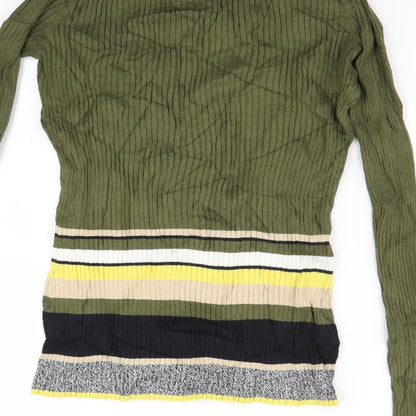 River Island Womens Green  Knit Pullover Jumper Size 8