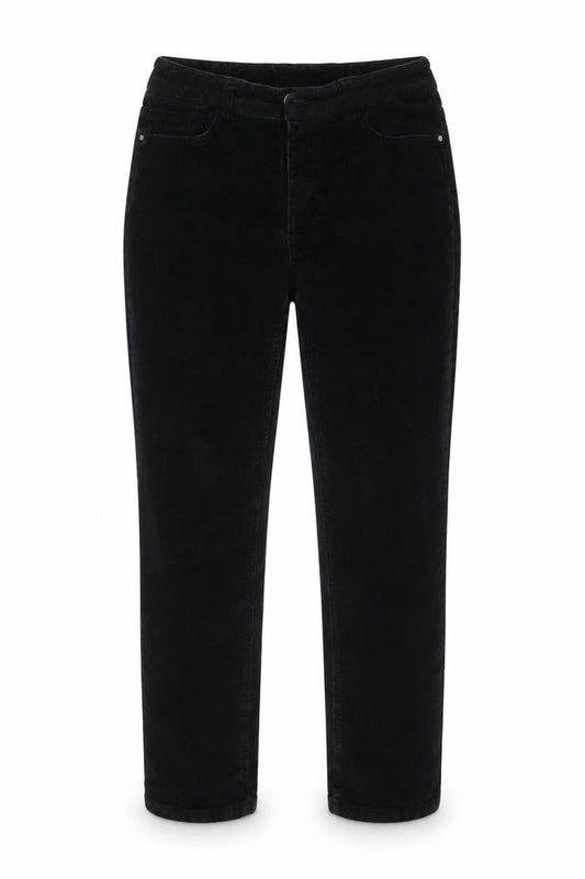 Tru Womens Black  Corduroy Capri Jeans Size 10 L24 in