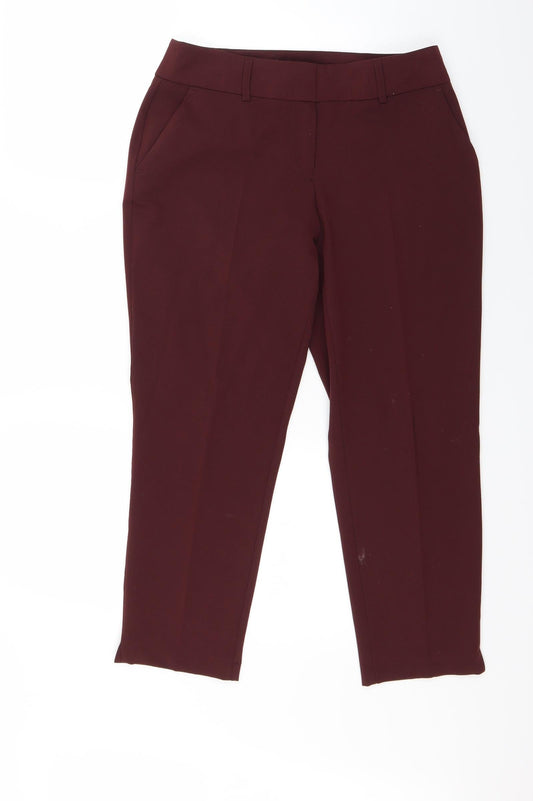 Dorothy Perkins Womens Red   Capri Trousers Size 8 L22 in