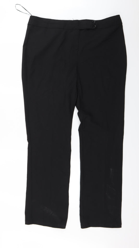George Womens Black   Trousers  Size 37 in L30 in