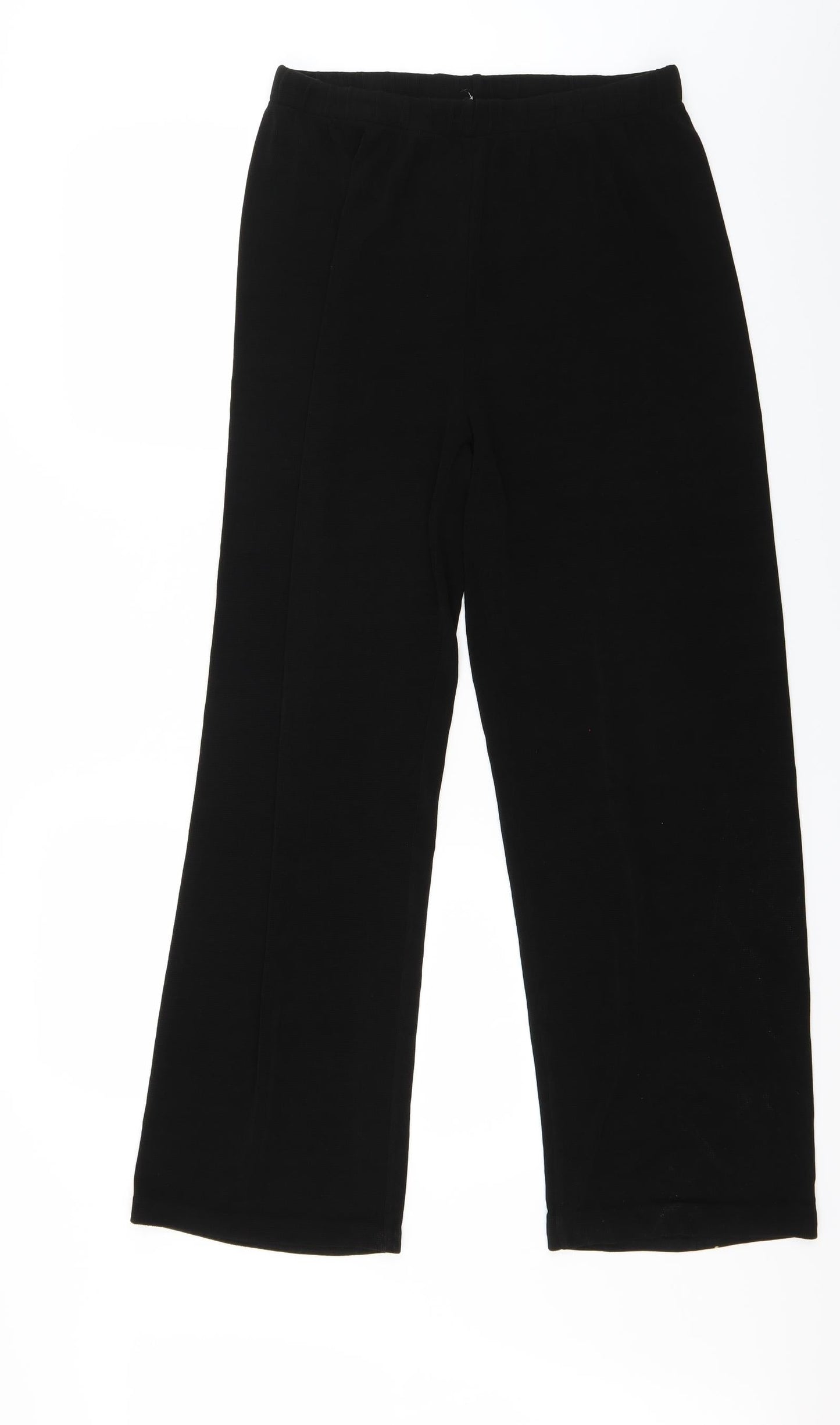 Stephan Womens Black   Trousers  Size L L25 in