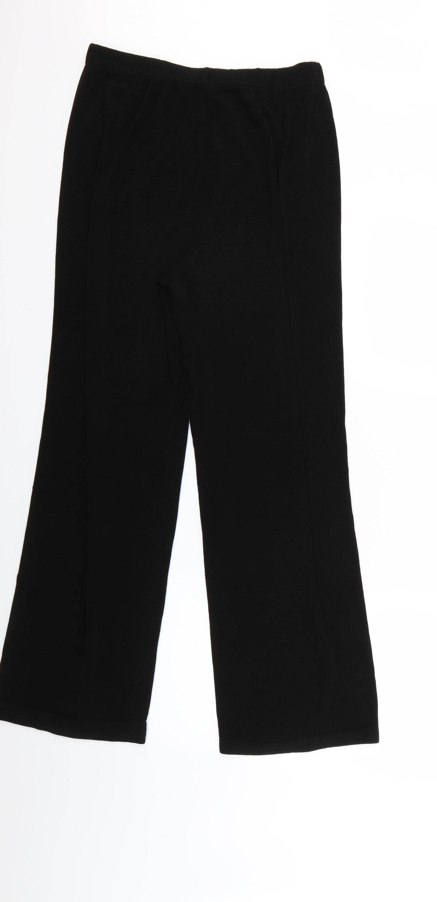 Stephan Womens Black   Trousers  Size L L25 in