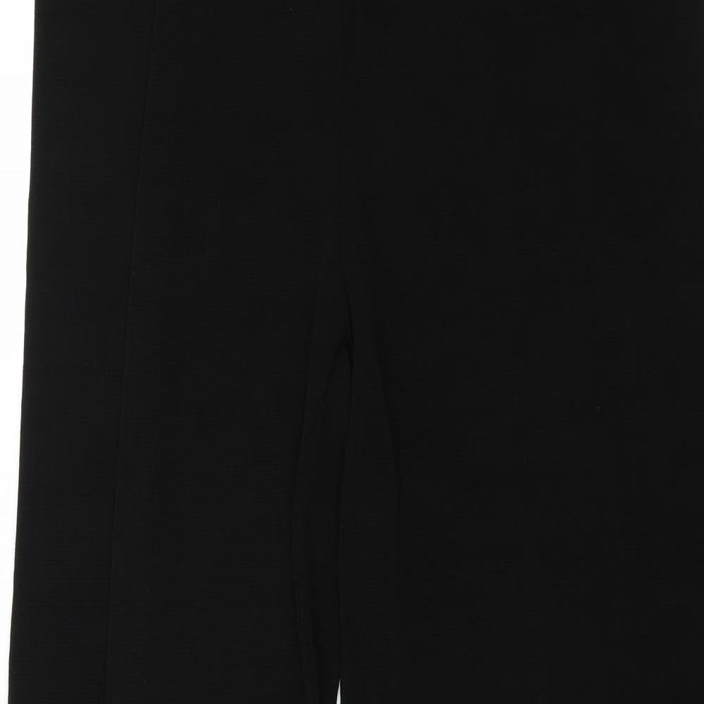 Stephan Womens Black   Trousers  Size L L25 in