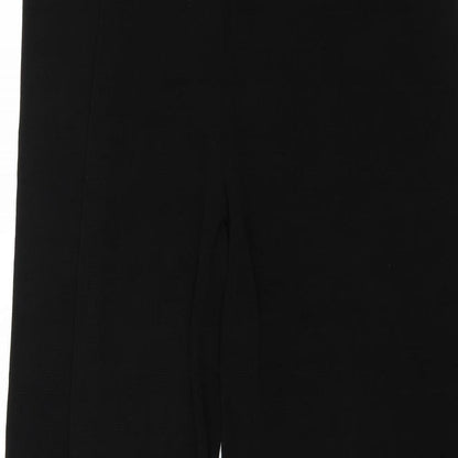 Stephan Womens Black   Trousers  Size L L25 in