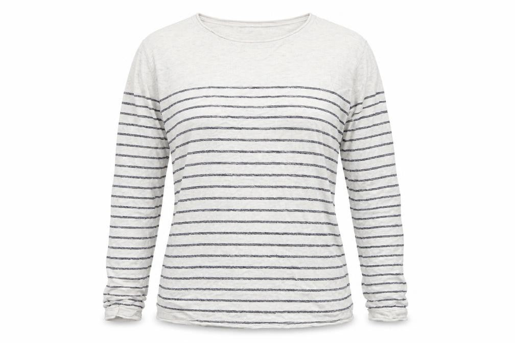 NEXT Womens White Striped  Pullover Jumper Size S