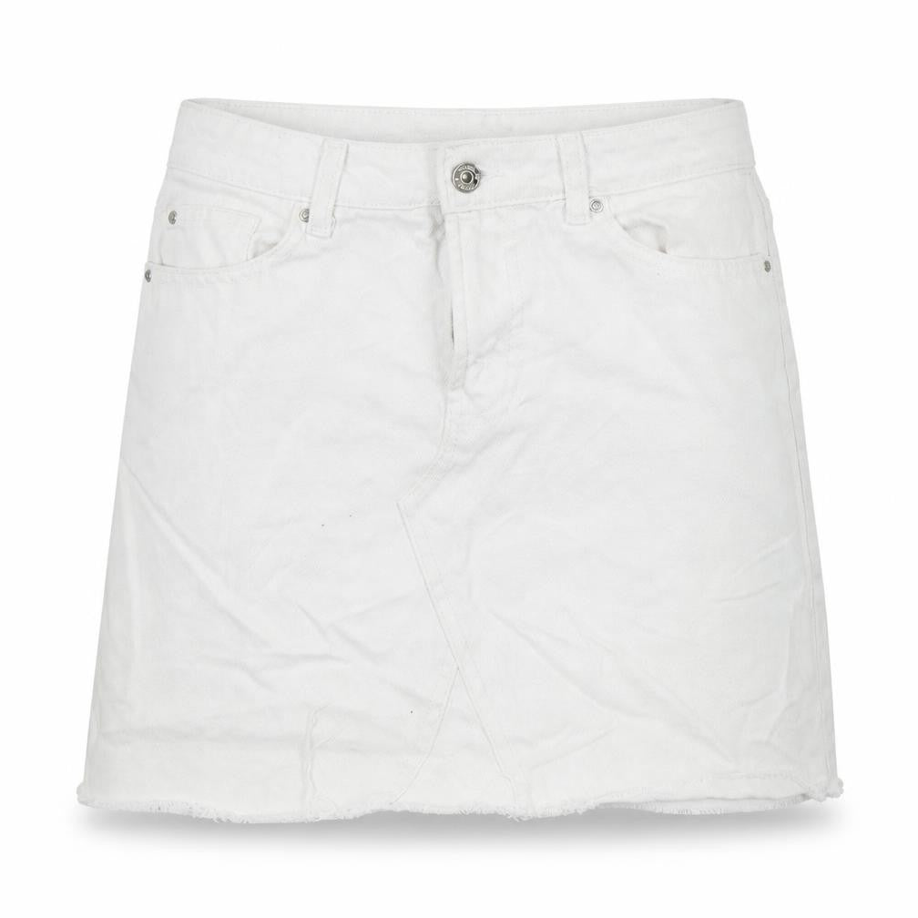 Denim & Co. Womens White   A-Line Skirt Size 10