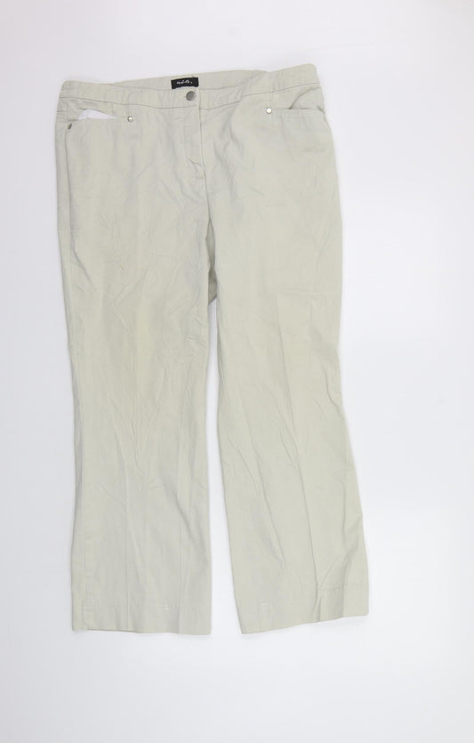 Magi Fit Womens Beige   Trousers  Size 16 L27 in - washable mark